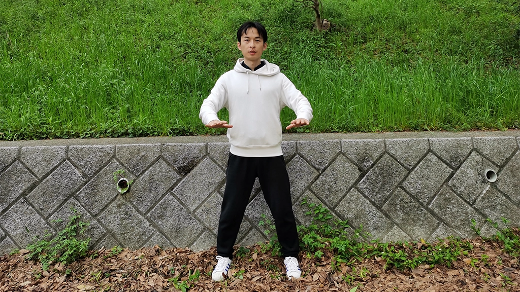 zhanzhuang health stance fu an standing practice yiquan standing pile post exercise