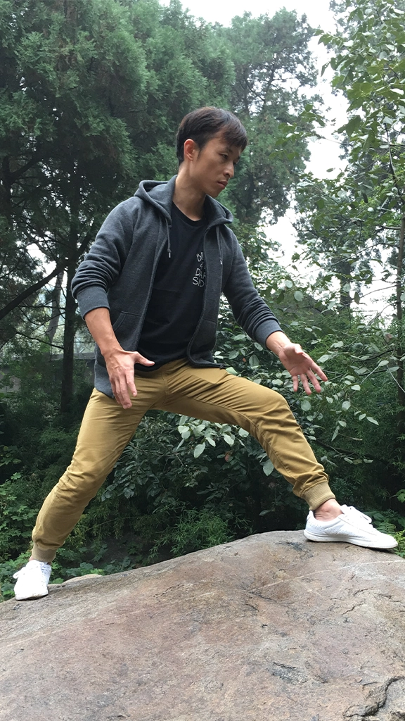 The Four Stages of Zhanzhuang Learning 7 zhanzhuang tiger stance standing practice health exercise yiquan